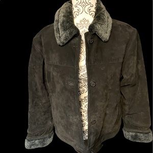EMC brown suede/leather jacket